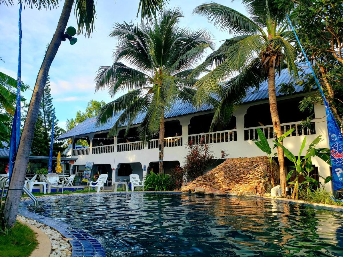 Asia Blue - Beach Hostel Hacienda Ko Pha Ngan Bagian luar foto