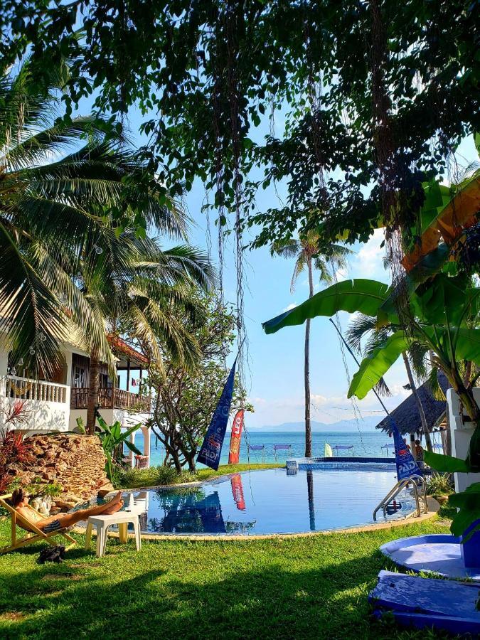 Asia Blue - Beach Hostel Hacienda Ko Pha Ngan Bagian luar foto