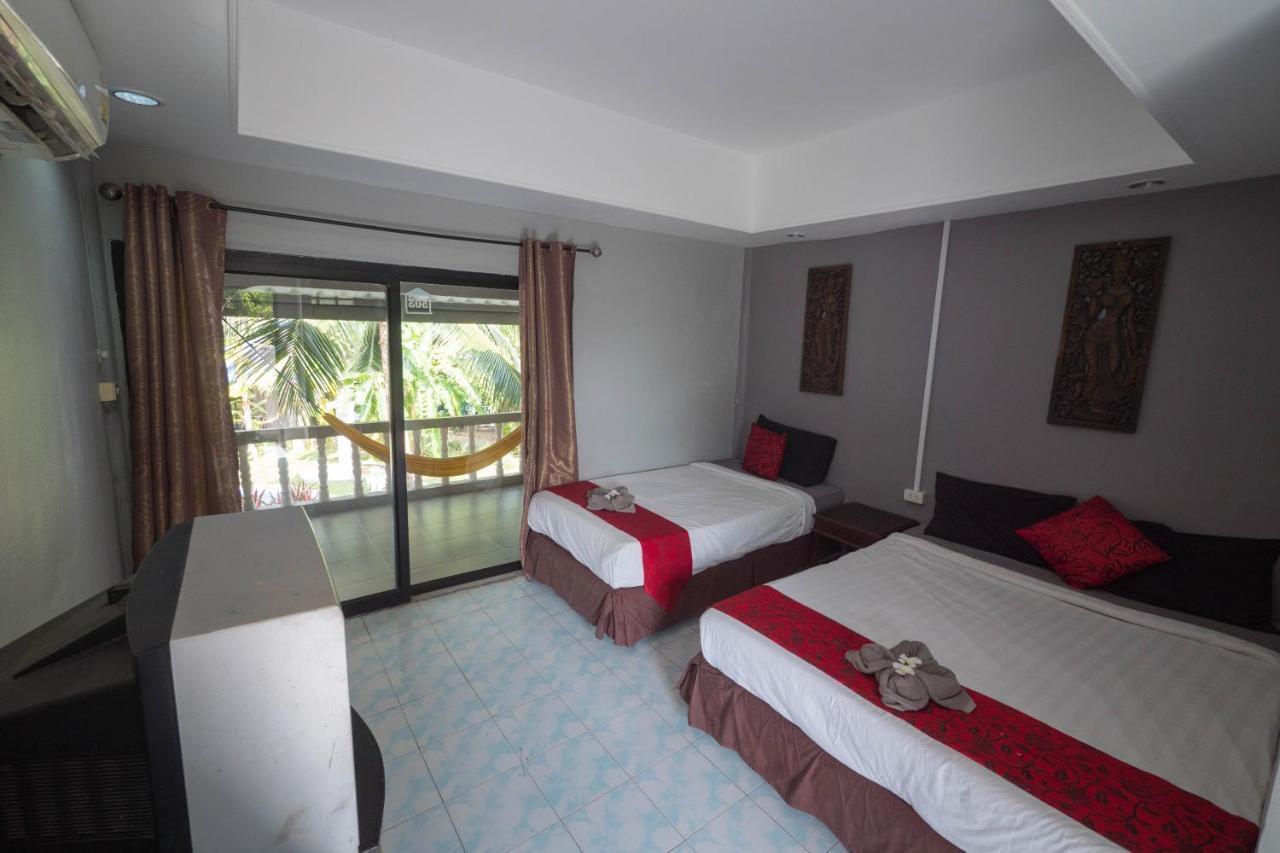 Asia Blue - Beach Hostel Hacienda Ko Pha Ngan Bagian luar foto