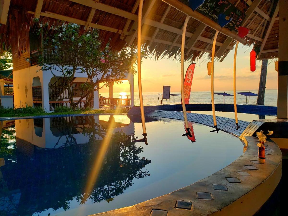 Asia Blue - Beach Hostel Hacienda Ko Pha Ngan Bagian luar foto